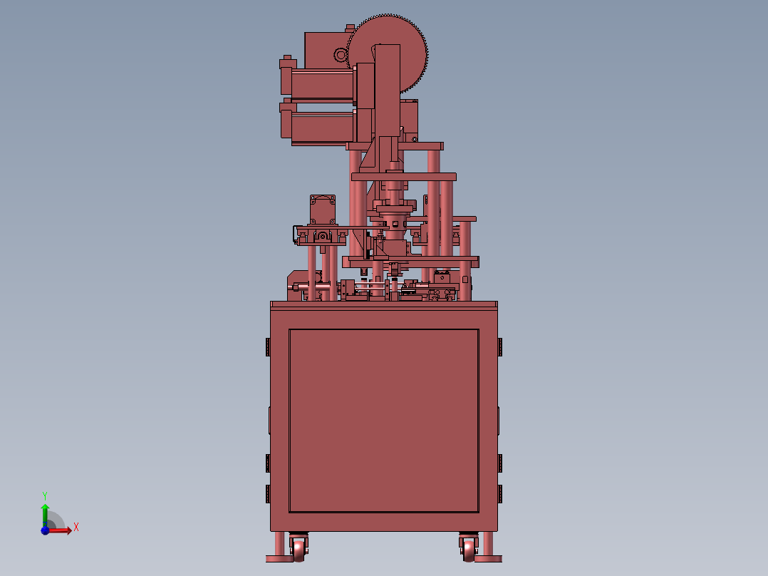 伺服电机封口机前视图