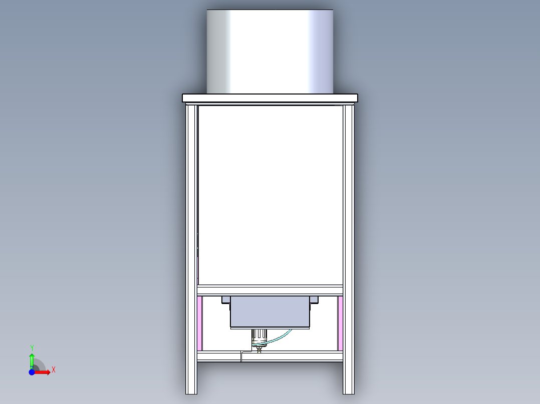 腰果剥壳机step前视图