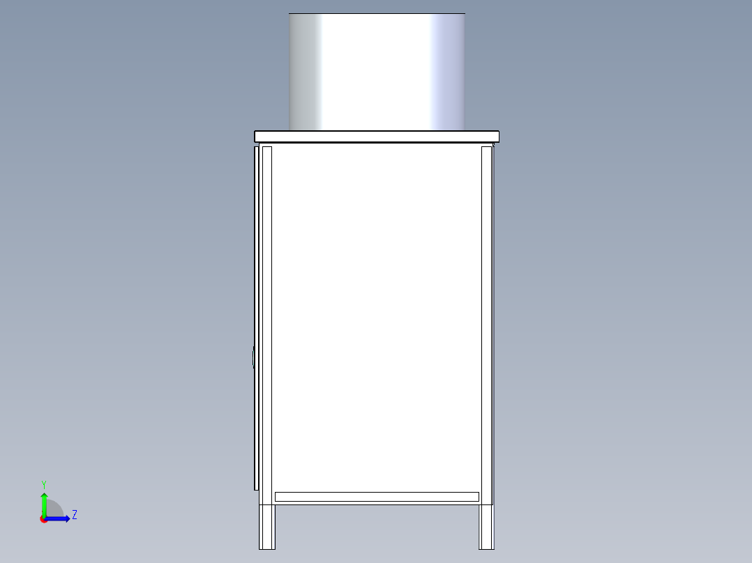 腰果剥壳机step左视图