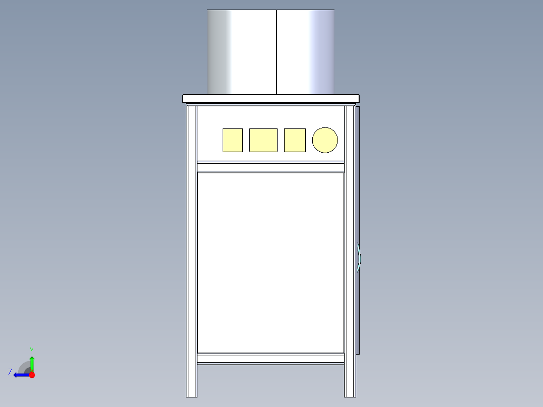 腰果剥壳机step右视图