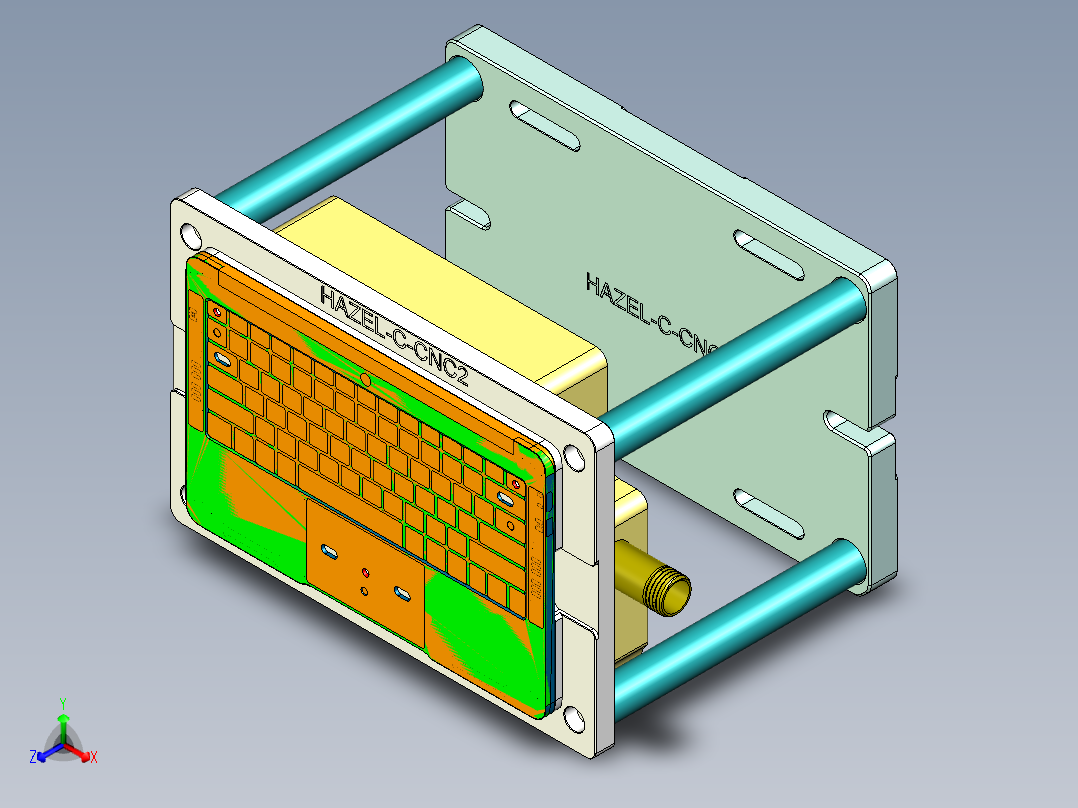 HAZEL-C-笔记本CNC工装夹具三维模型CNC2-0512主视图