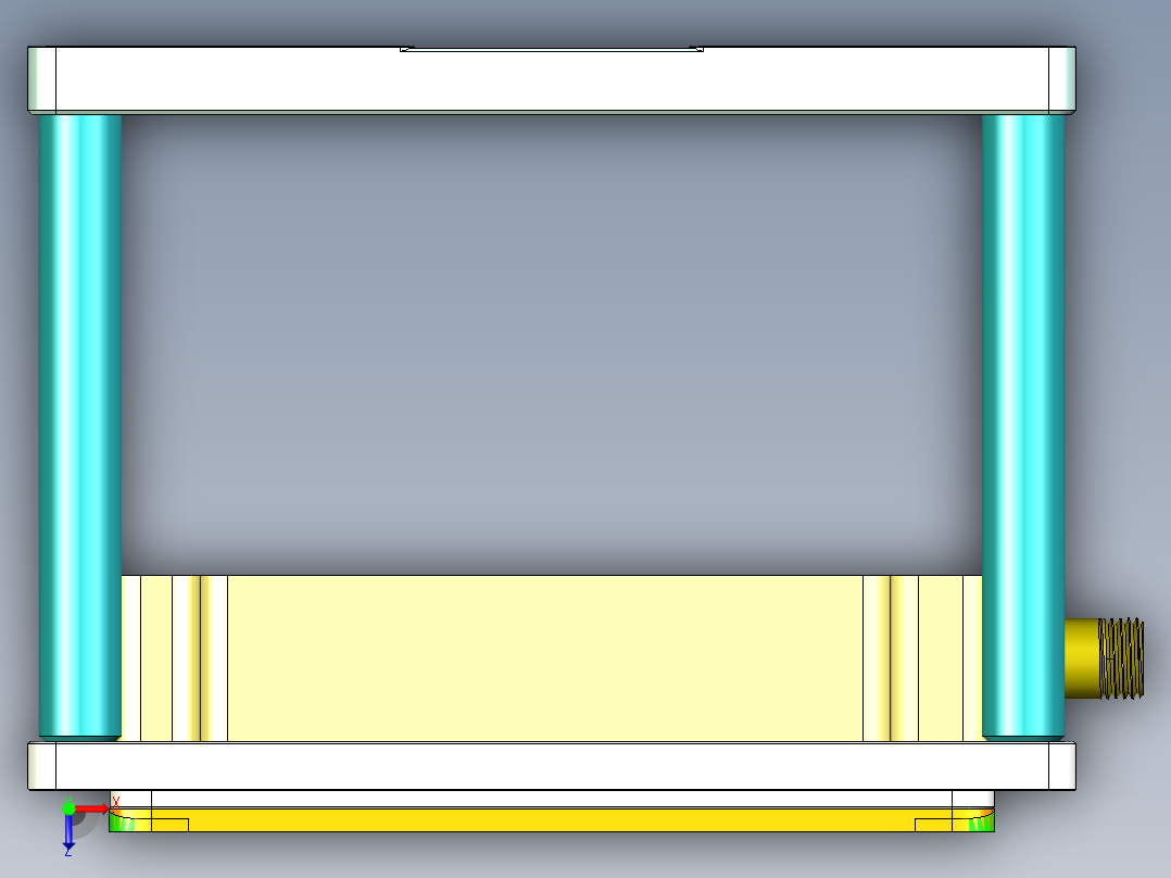 HAZEL-C-笔记本CNC工装夹具三维模型CNC2-0512俯视图