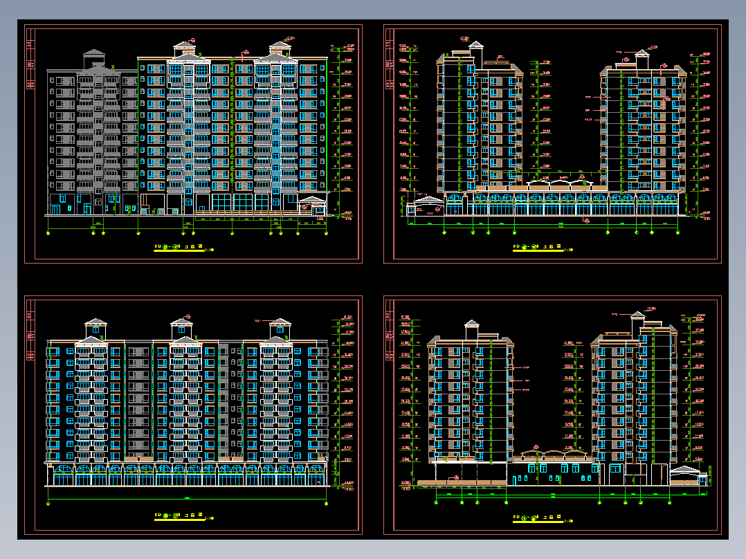 南方某高层住宅小区建筑施工图（B栋）