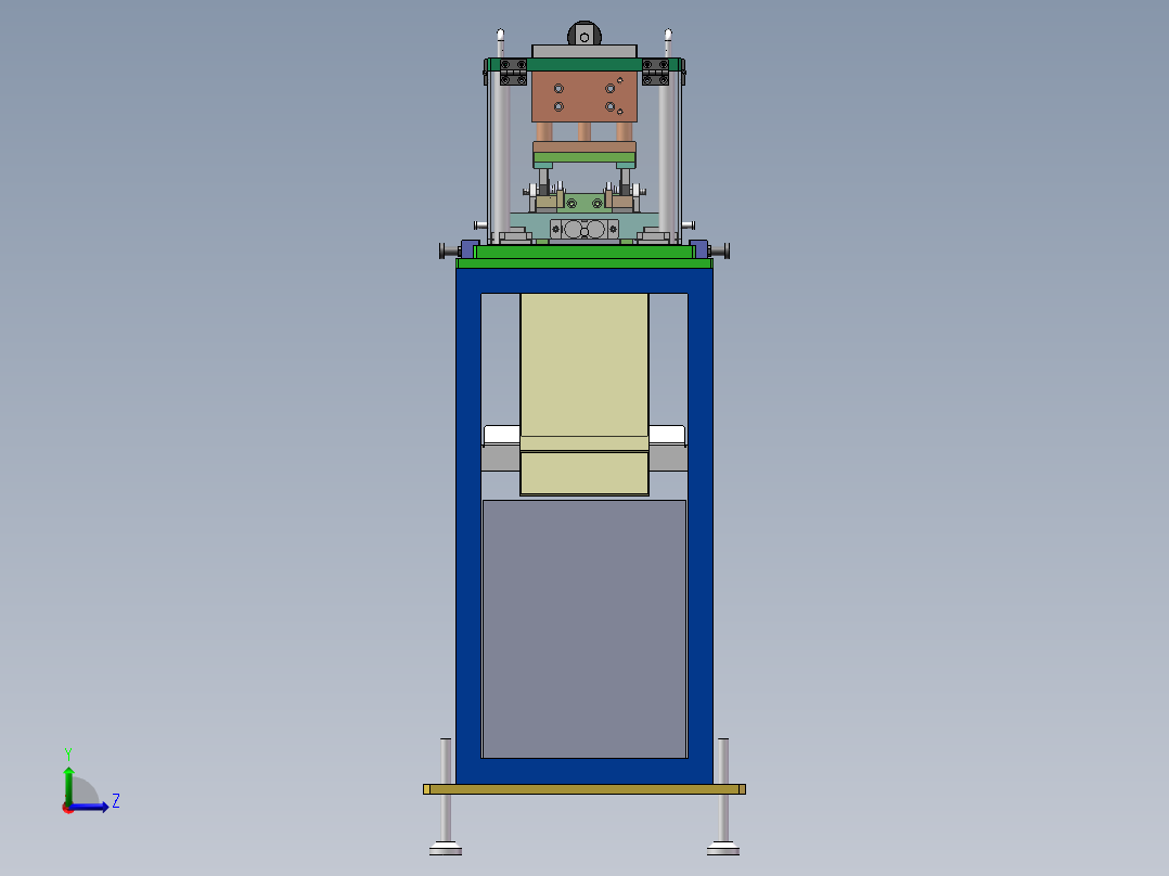 车门密封条分缝条端末冲切机（sw18可编辑+工程图+bom）左视图