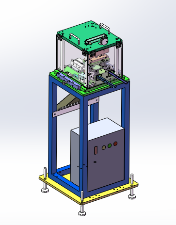车门密封条分缝条端末冲切机（sw18可编辑+工程图+bom）