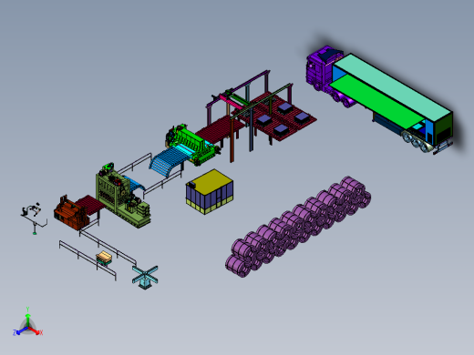 钣金开卷校平剪切线