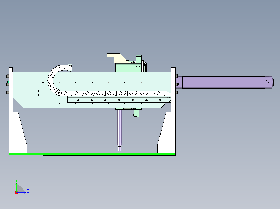 双工位抓手设计左视图