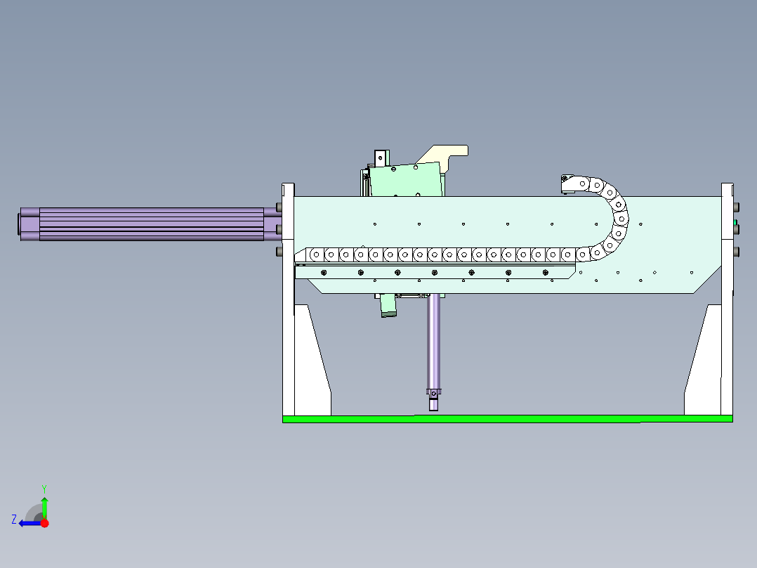 双工位抓手设计右视图