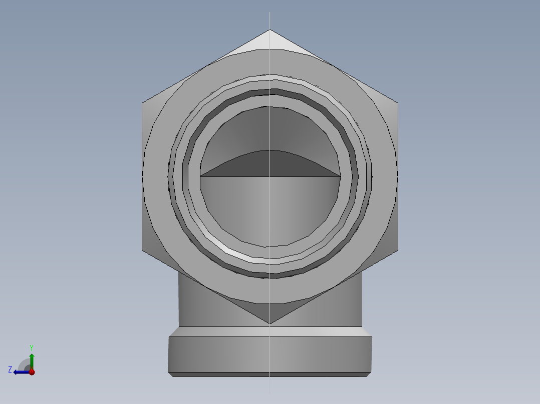 直角过板接头、6C9-52LN右视图