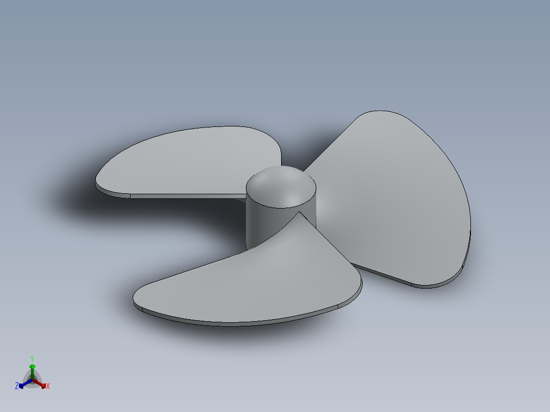 螺旋桨(103)正等轴测图