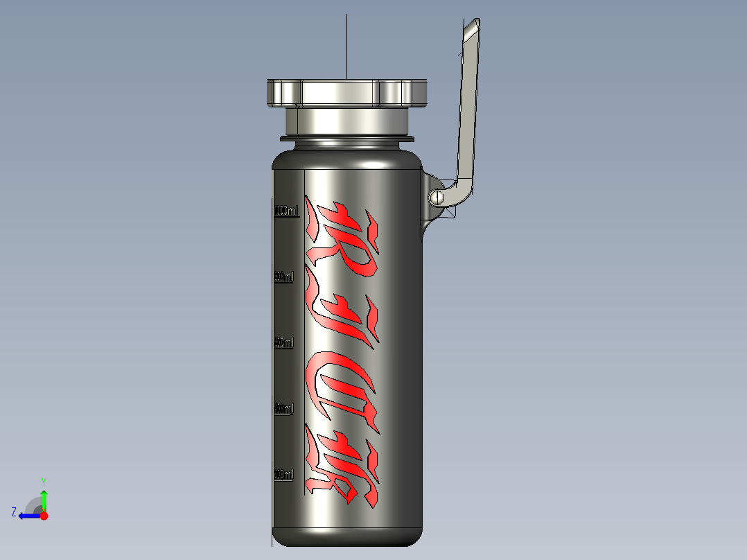 瓶子、罐子、桶(24)右视图