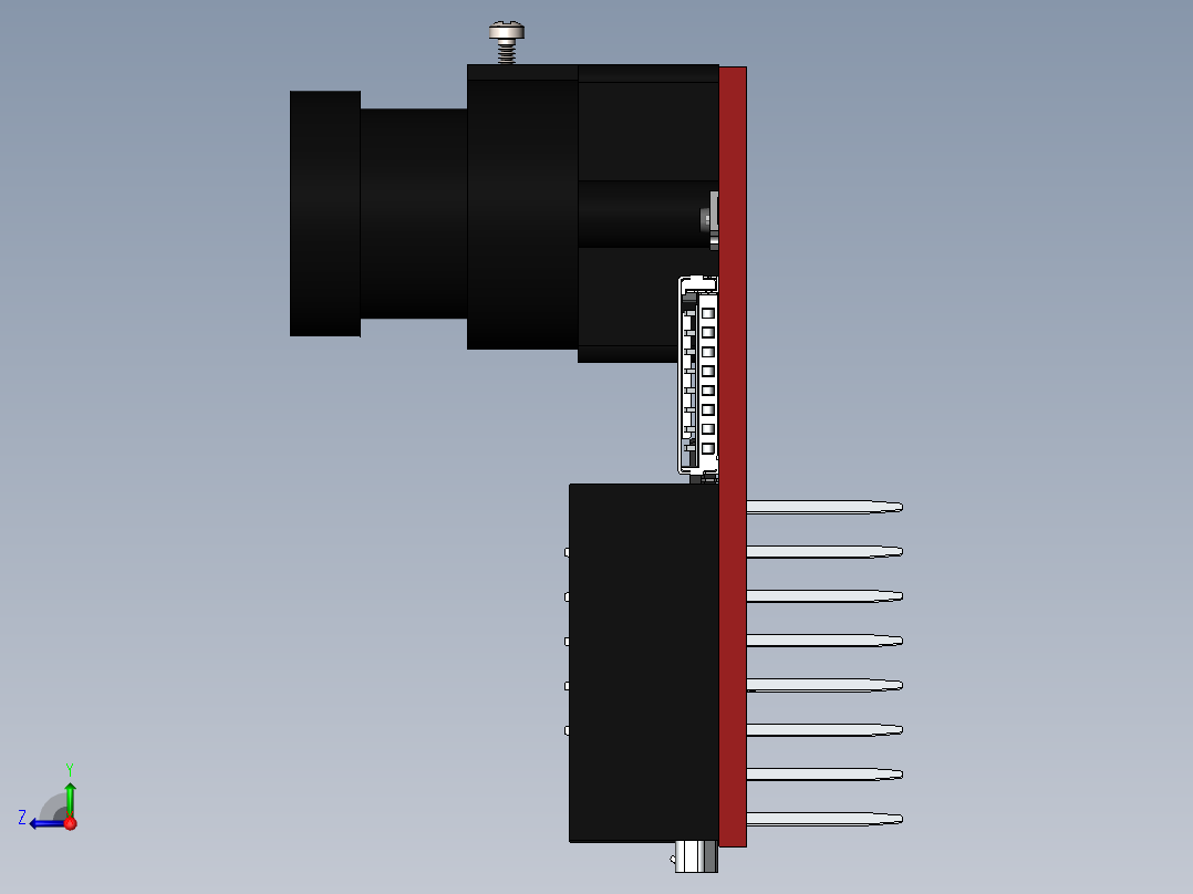 电路板、主板(243)右视图