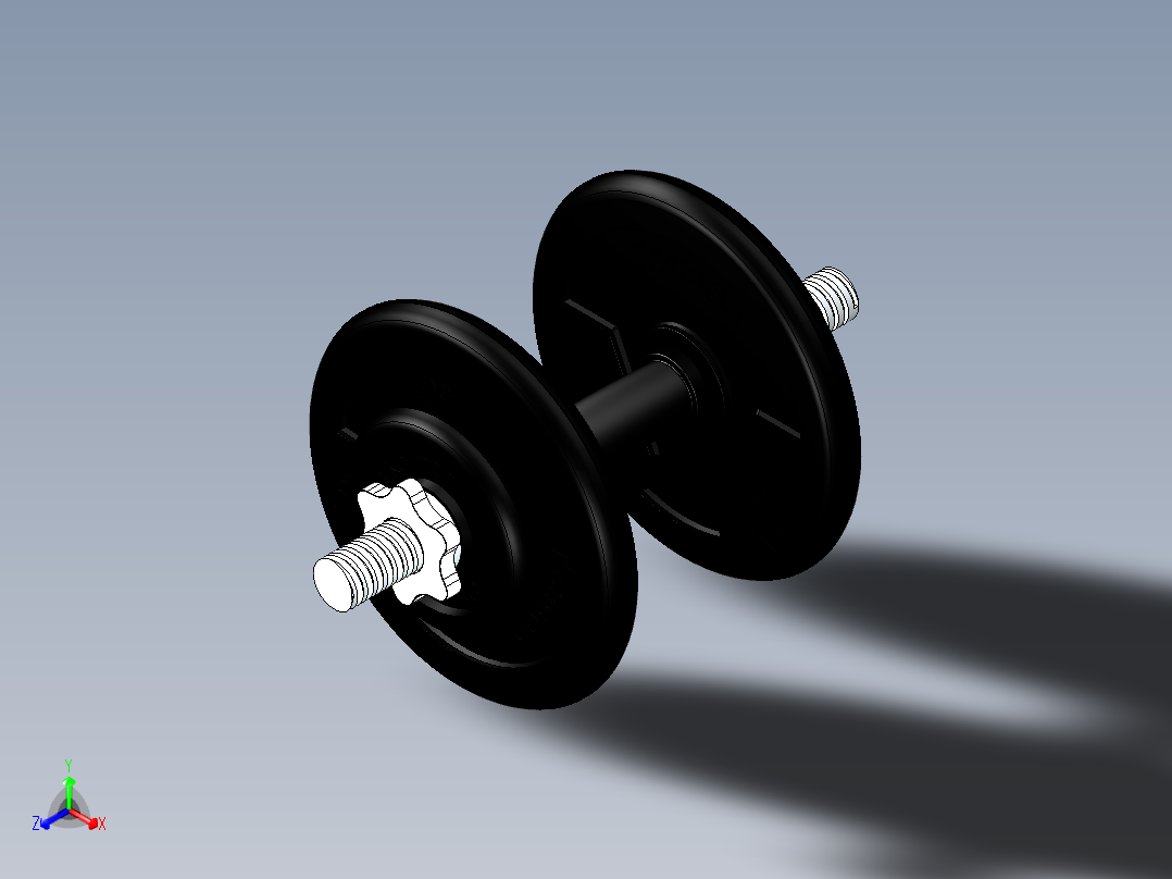 健身器材(21)正等轴测图
