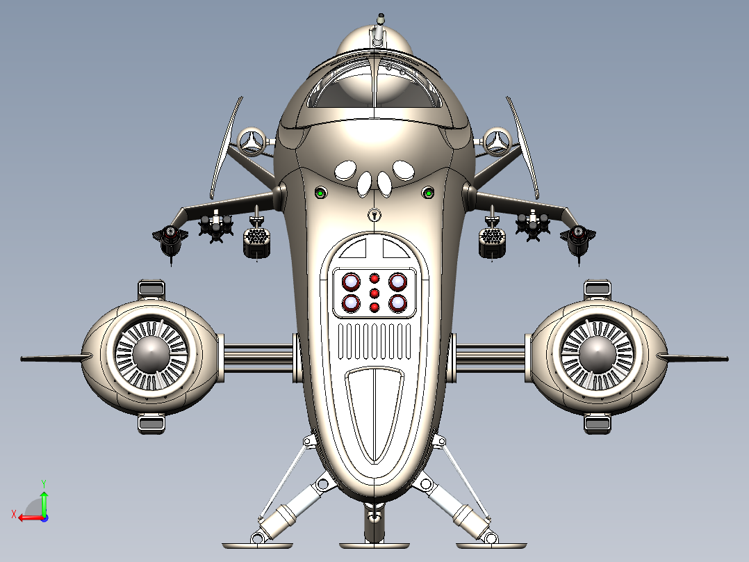 宇宙飞船(50)后视图
