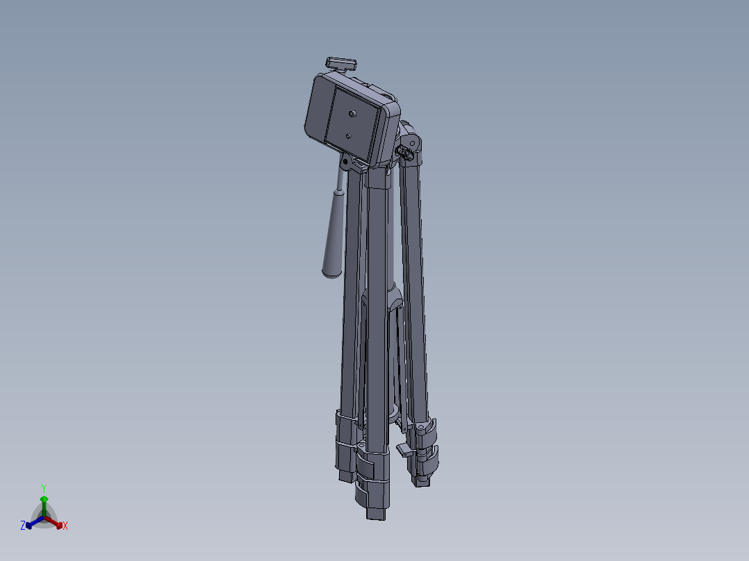 三脚架(10)正等轴测图