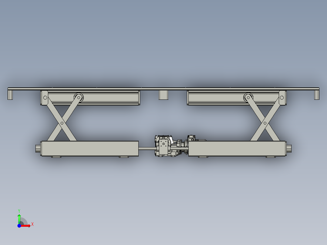 长升降台前视图