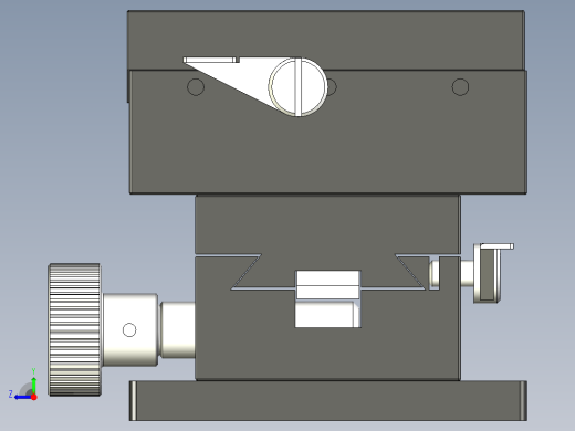 HLWY40X60燕尾槽气动导轨右视缩略图