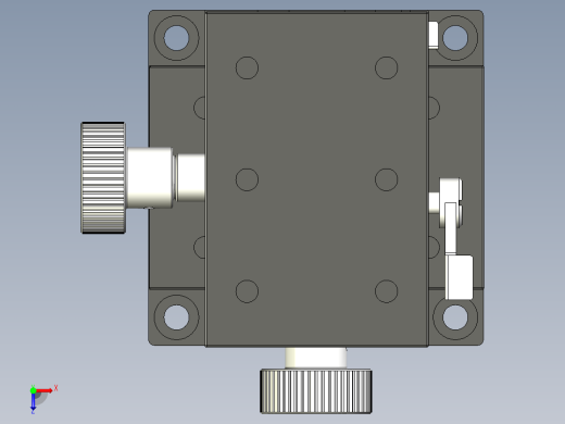 HLWY40X60燕尾槽气动导轨俯视缩略图