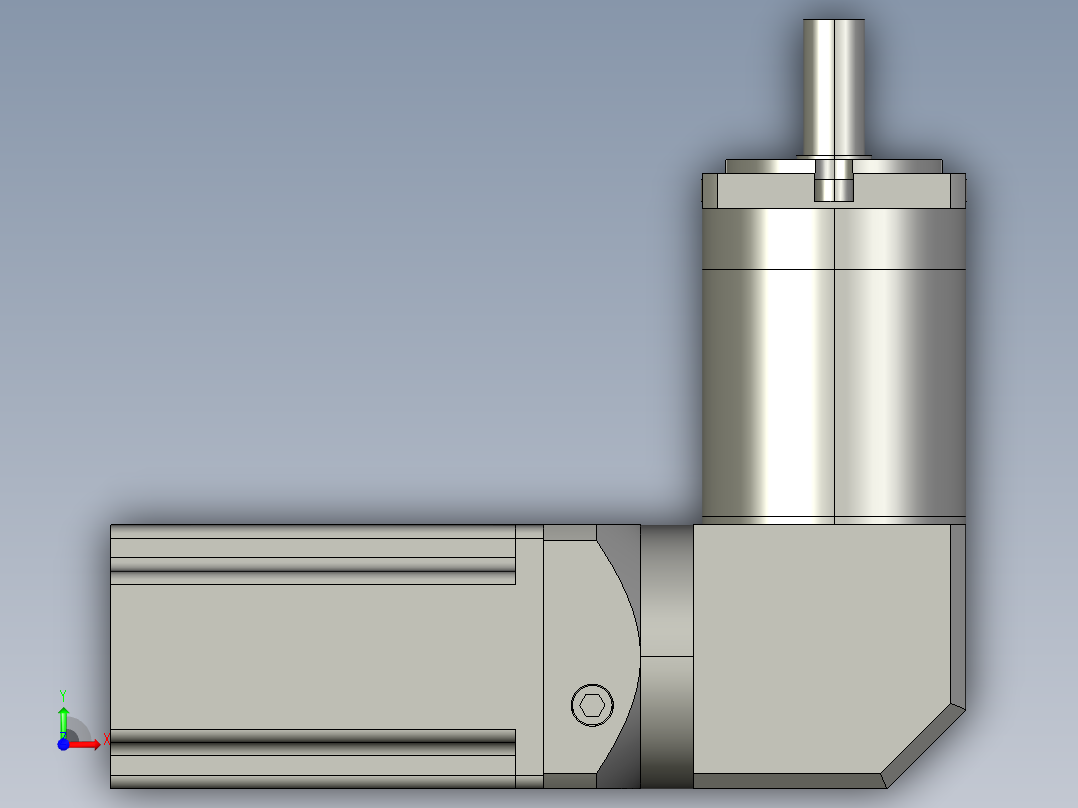 直角电机模型 496823前视图