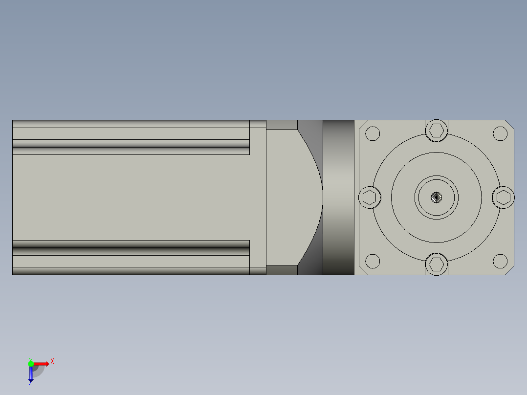 直角电机模型 496823俯视图