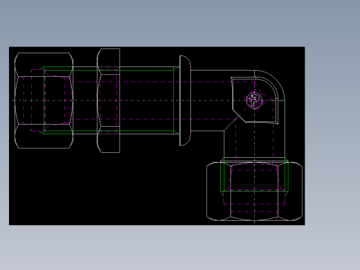 PARKER管接头EO Bulkhead elbow WSV12LCF(16)_back