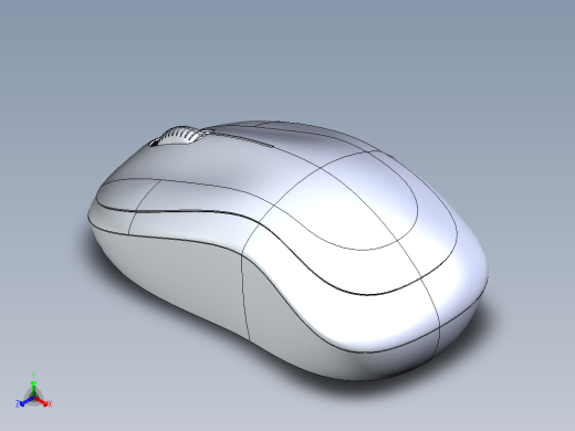 符合人体工程学的带滚轮设计的电脑鼠标11