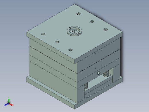 肥皂盒底壳的注塑模具设计NX三维及14张CAD图