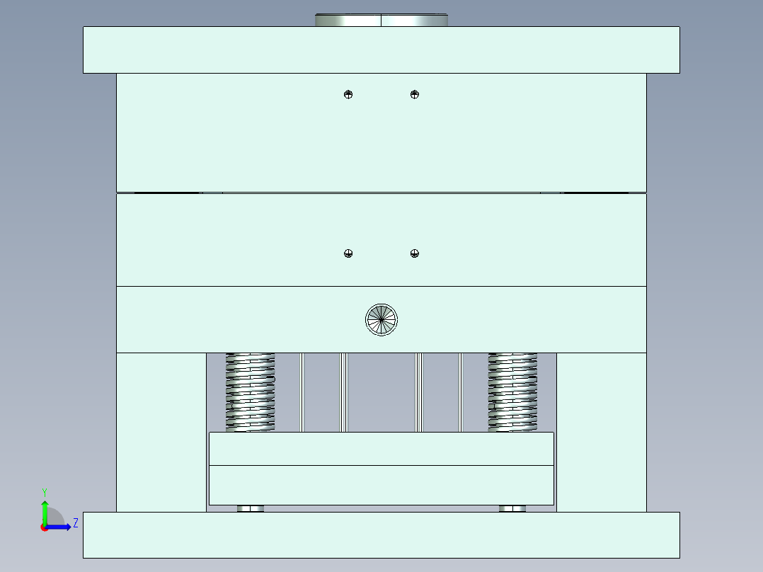 肥皂盒底壳的注塑模具设计NX三维及14张CAD图左视图