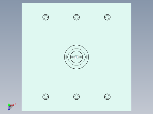 肥皂盒底壳的注塑模具设计NX三维及14张CAD图俯视缩略图