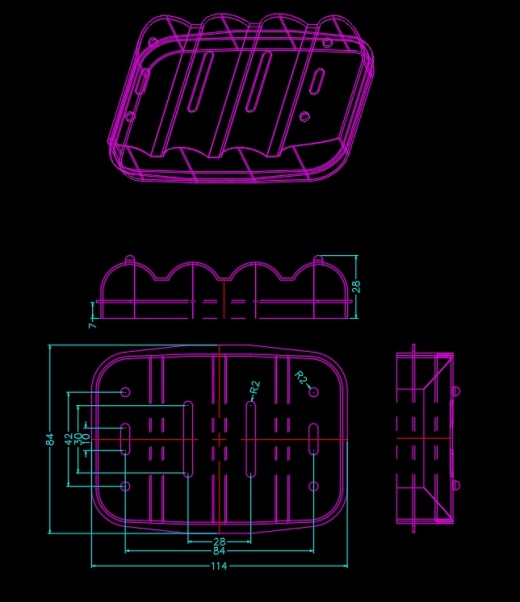 肥皂盒底壳的注塑模具设计NX三维及14张CAD图缩略图