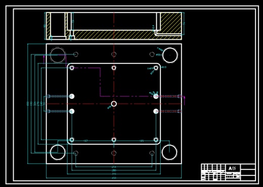 肥皂盒底壳的注塑模具设计NX三维及14张CAD图缩略图