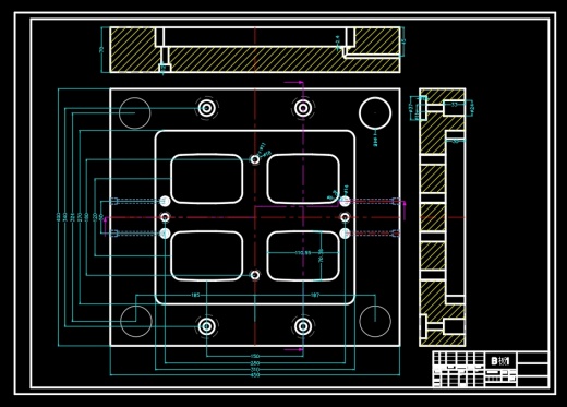 肥皂盒底壳的注塑模具设计NX三维及14张CAD图缩略图