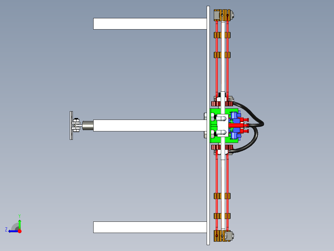 液压钢管疲劳试验机右视图