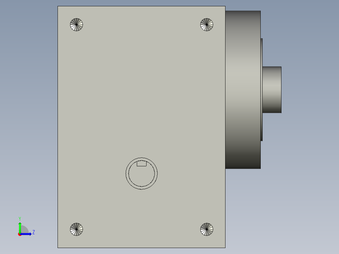45DF-08-270-R-B-A分割器左视图