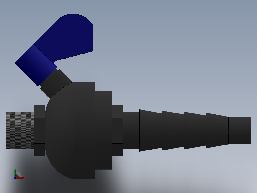 取样阀DN8前视图