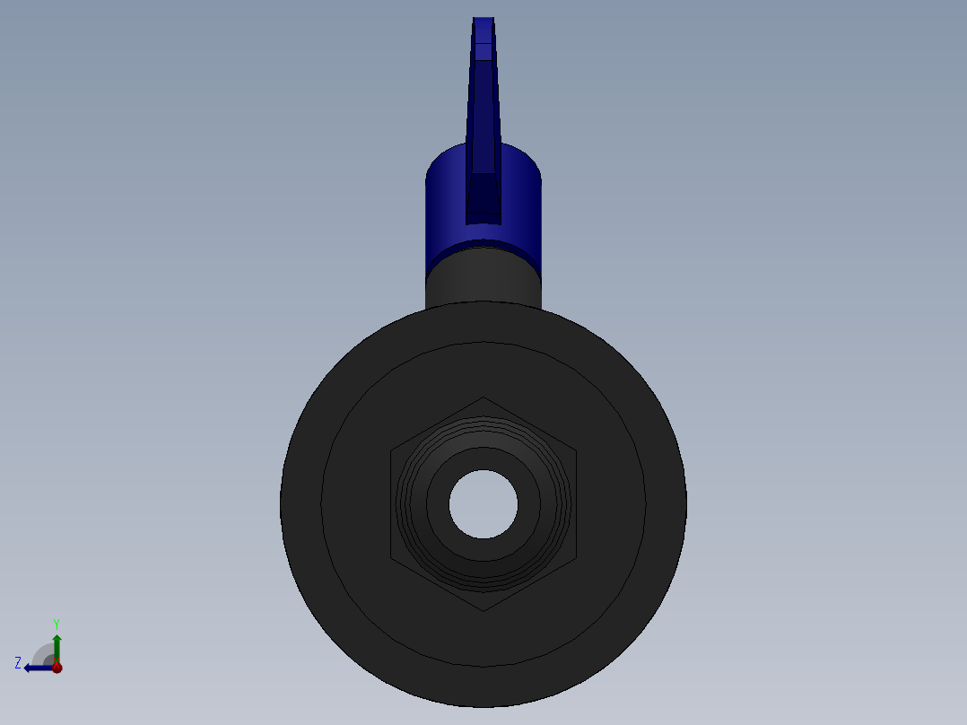 取样阀DN8右视图