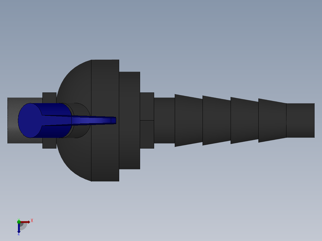 取样阀DN8俯视图