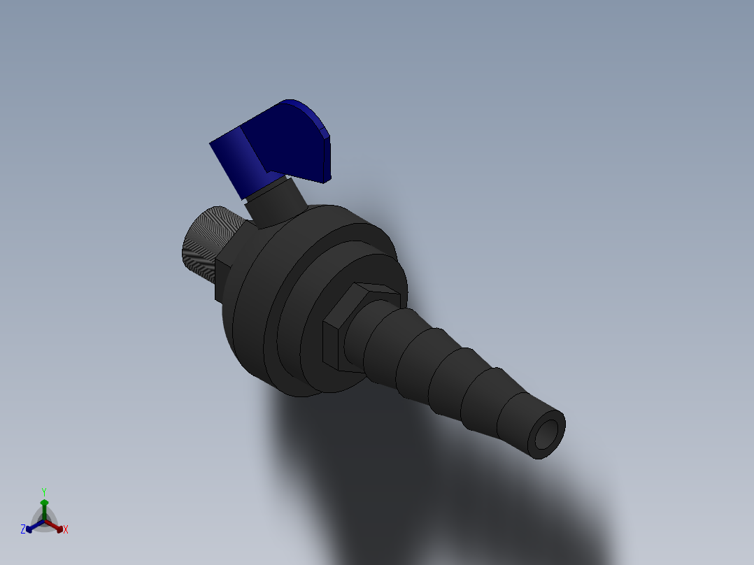 取样阀DN8正等轴测图
