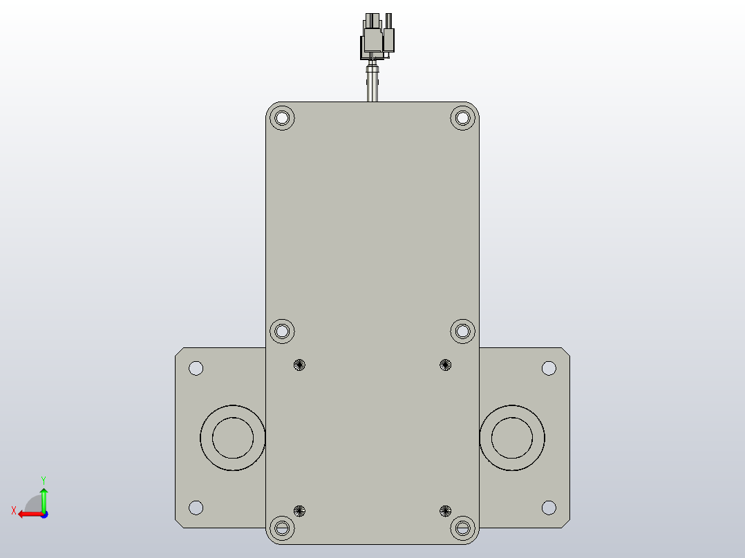 轻载电动缸TPA-ESR100-3210C-L600-MR-QDX-W-P75-JX-C3后视图