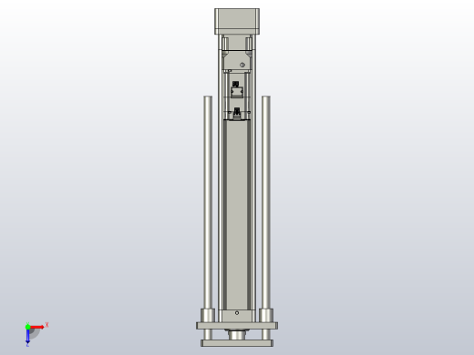 轻载电动缸TPA-ESR100-3210C-L600-MR-QDX-W-P75-JX-C3俯视缩略图