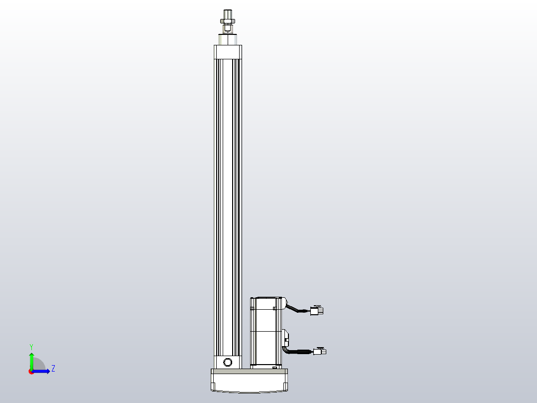 轻载电动缸TPA-ESR40-1210C-L450-MR-TC-W-P40-C3左视图