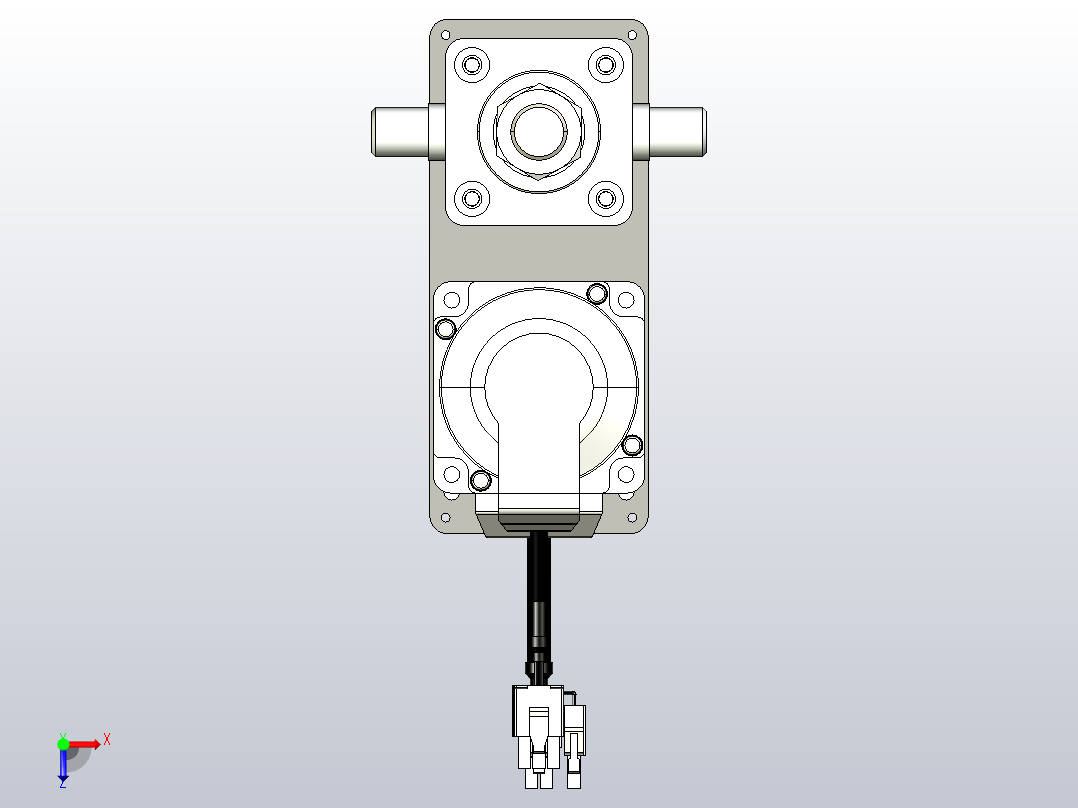 轻载电动缸TPA-ESR40-1210C-L450-MR-TC-W-P40-C3俯视图