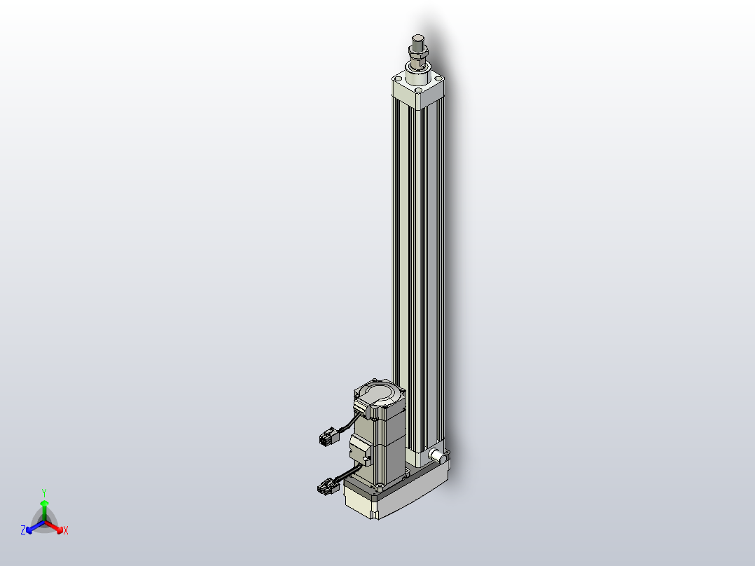 轻载电动缸TPA-ESR40-1210C-L450-MR-TC-W-P40-C3正等轴测图