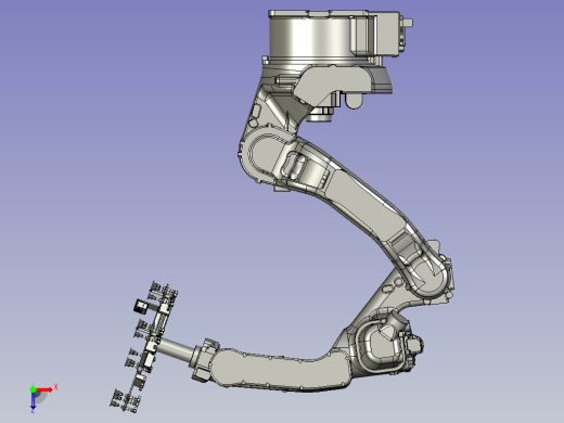 真空吸盘的机械手装置俯视缩略图