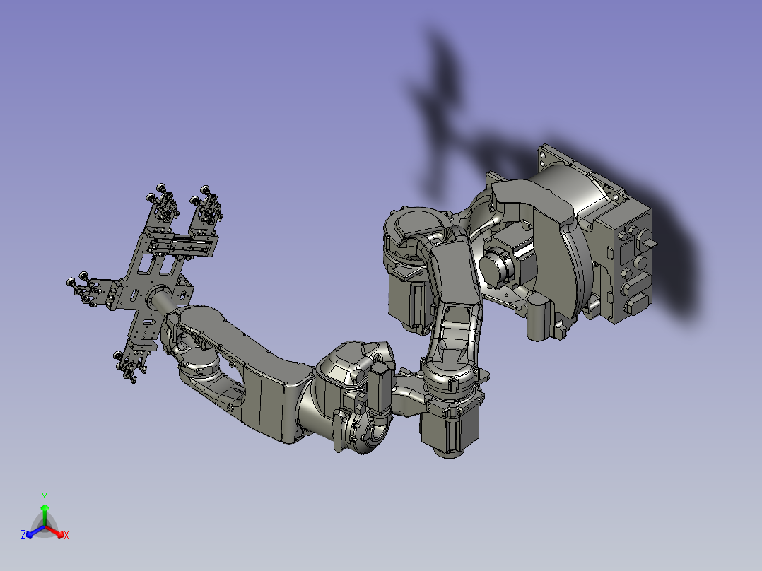 真空吸盘的机械手装置正等轴测图