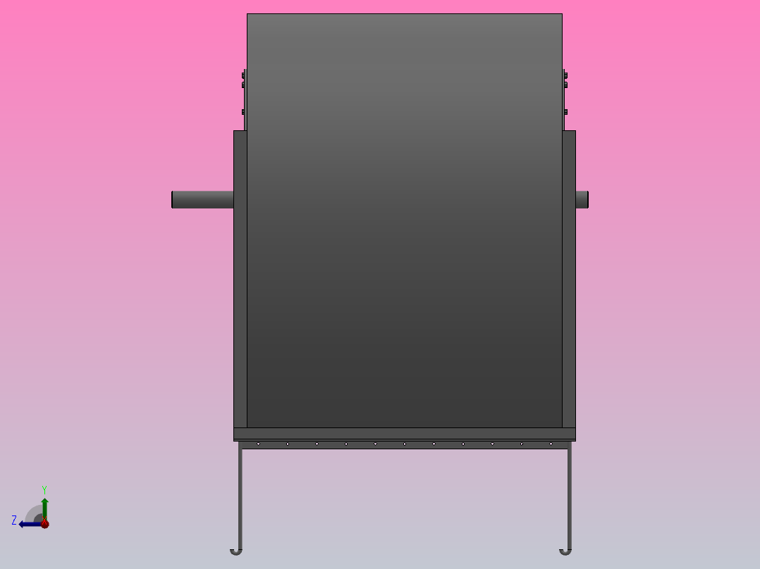 4-79-11型No10、12、14、16、18、20E离心通风机[4-79-11型离心通风机-10E-Y180M-4-顺0°]右视图