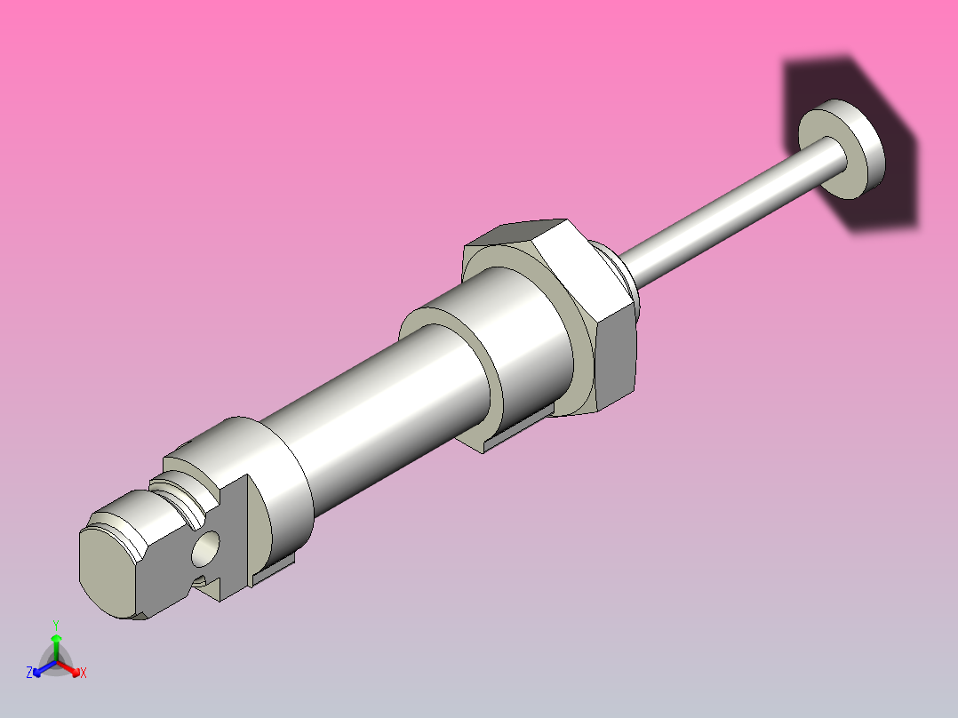 FESTO气缸ESNU-10-1-P-A---_0_正等轴测图