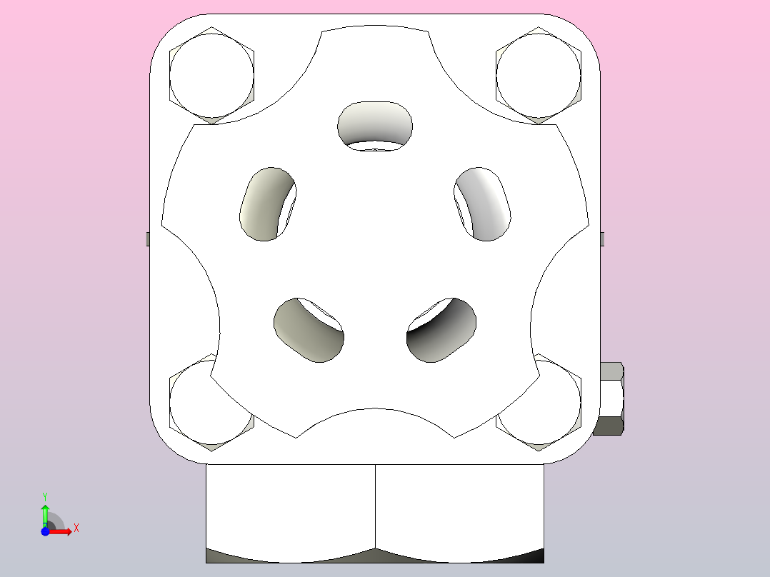 2英寸角阀前视图