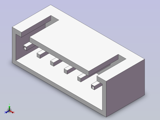 立式--XH2.54-6P正等轴测缩略图