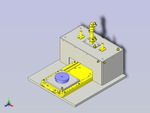 一款工件气密性确认夹具3D模型